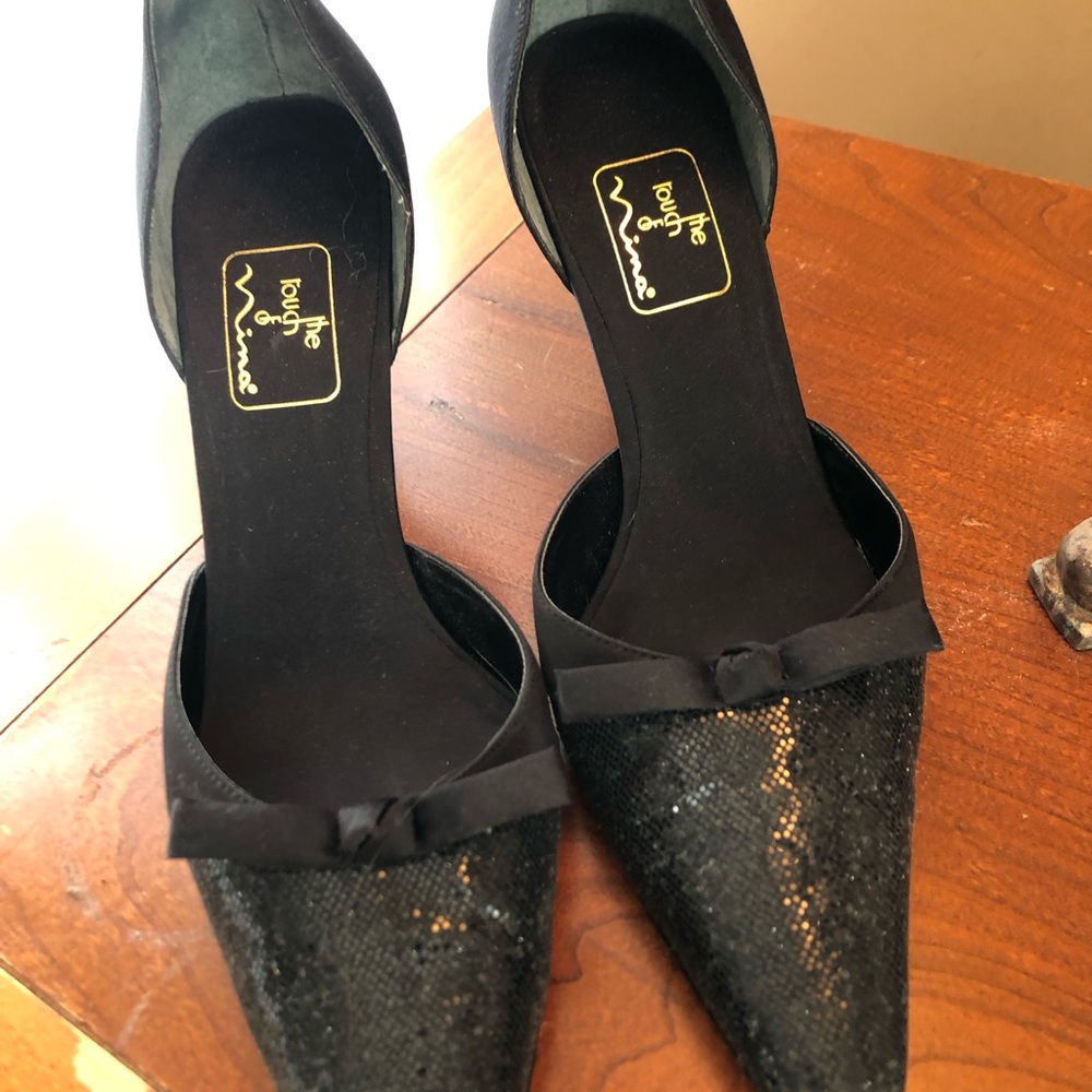 Shimmer with Satin and Bow The Touch of Nina Dress shoe